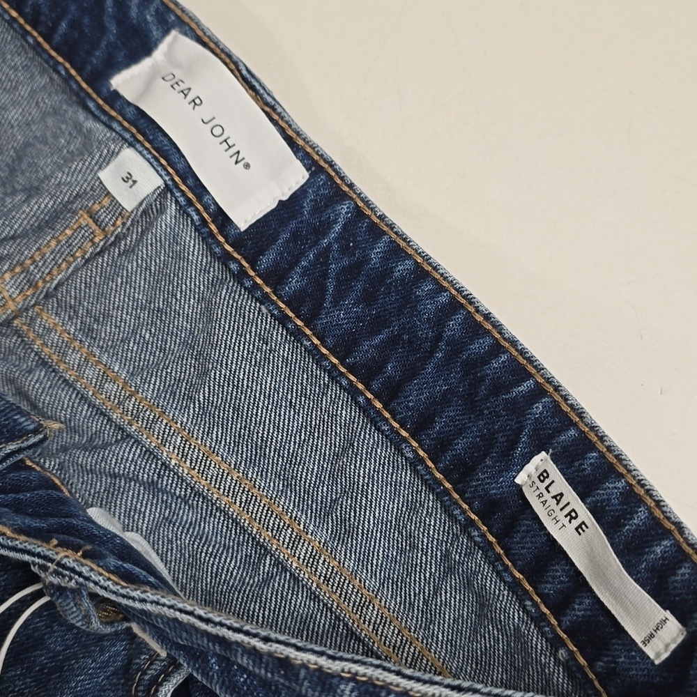 Dear John: Blaire High Rise Slim Straight Denim - Romeland - Picture 10 of 14